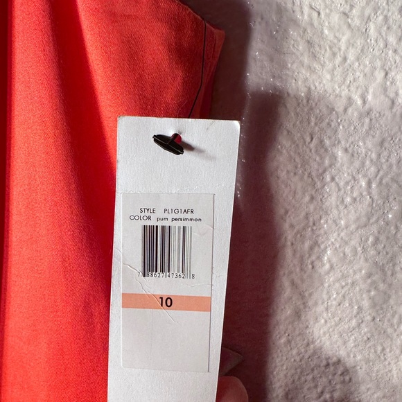 Nwt Marvin richards orange ruffled size 10 dress - Picture 8 of 13